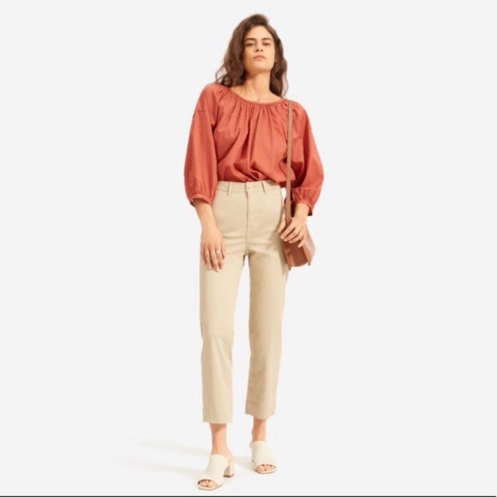 Everlane Lightweight Straight Leg Crop Pant